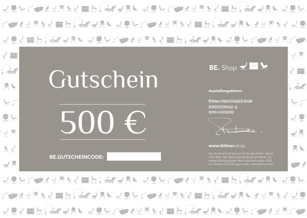 BE.Gutschein - 500€